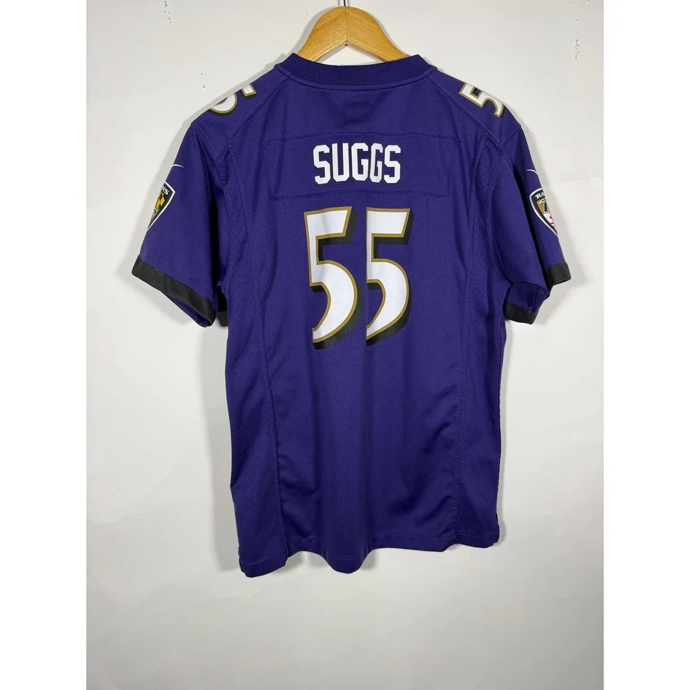 Nike Baltimore Ravens Terrell Suggs 55 Youth XL Football Jersey Purple 18/20